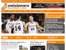 Tablet Screenshot of misionesbasket.com